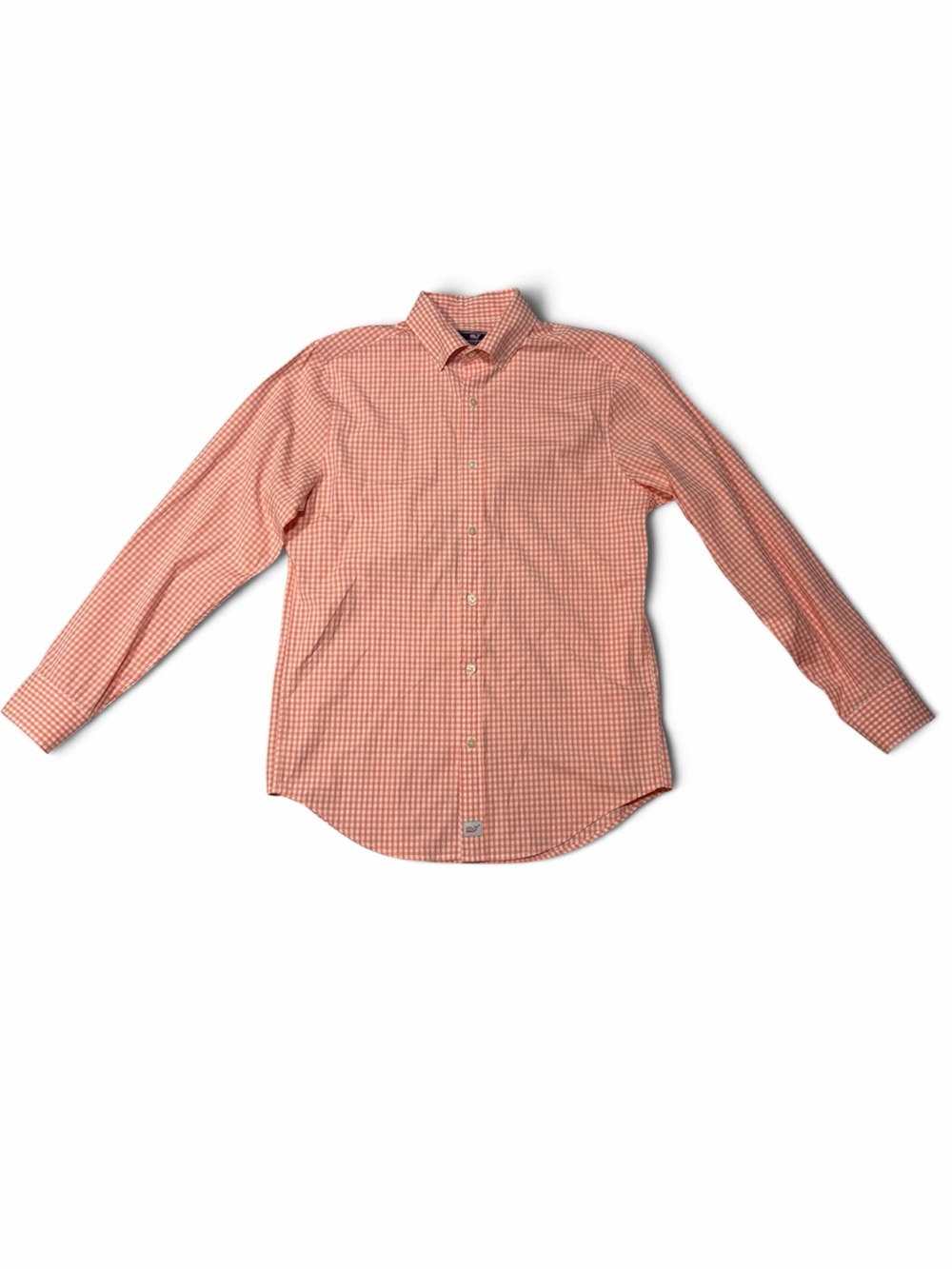 Vineyard Vines Murray Shirt Fit S Pink White Gingham Stretch Button-Down